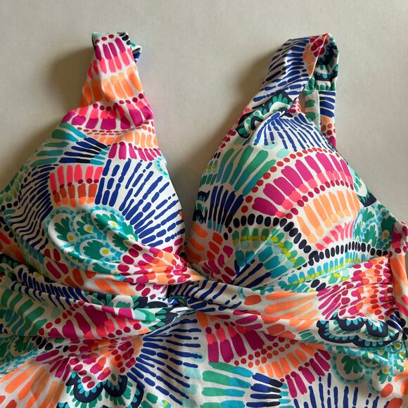 La Blanca Women's Over The Shoulder Tankini Swimsuit TOP ONLY *NEW* Size 6 - Picture 7 of 14